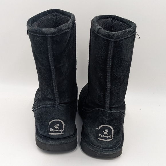 BearPaw Black Suede Boot 7/8 - Picture 4 of 8
